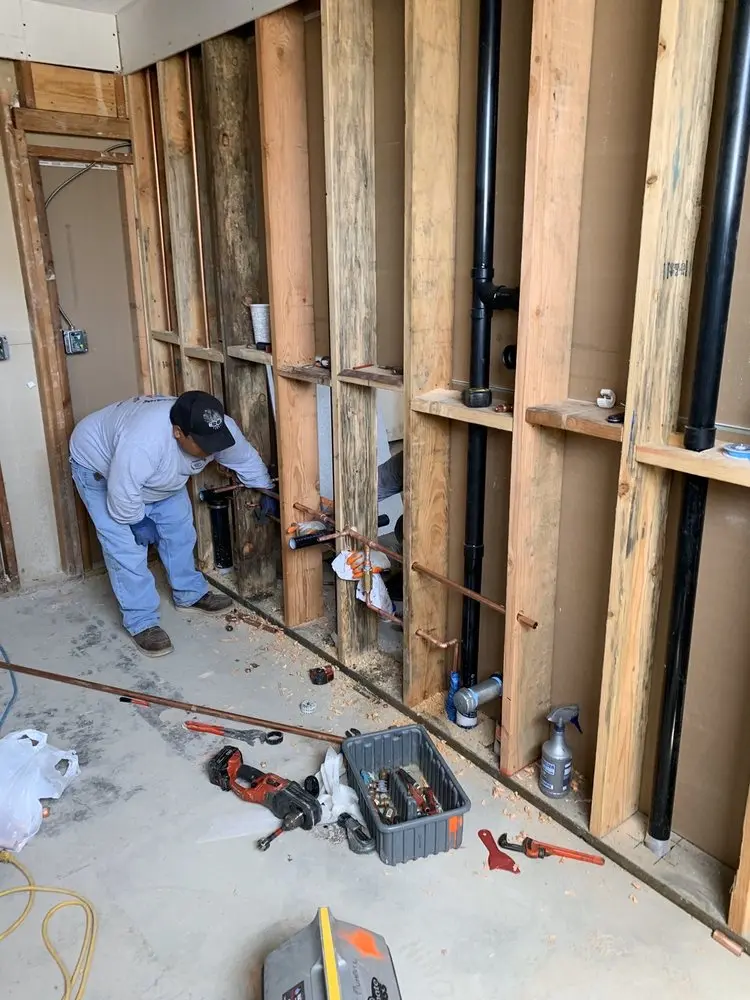 Commercial rough-in plumbing for Water Heater Replacement in Watkinsville